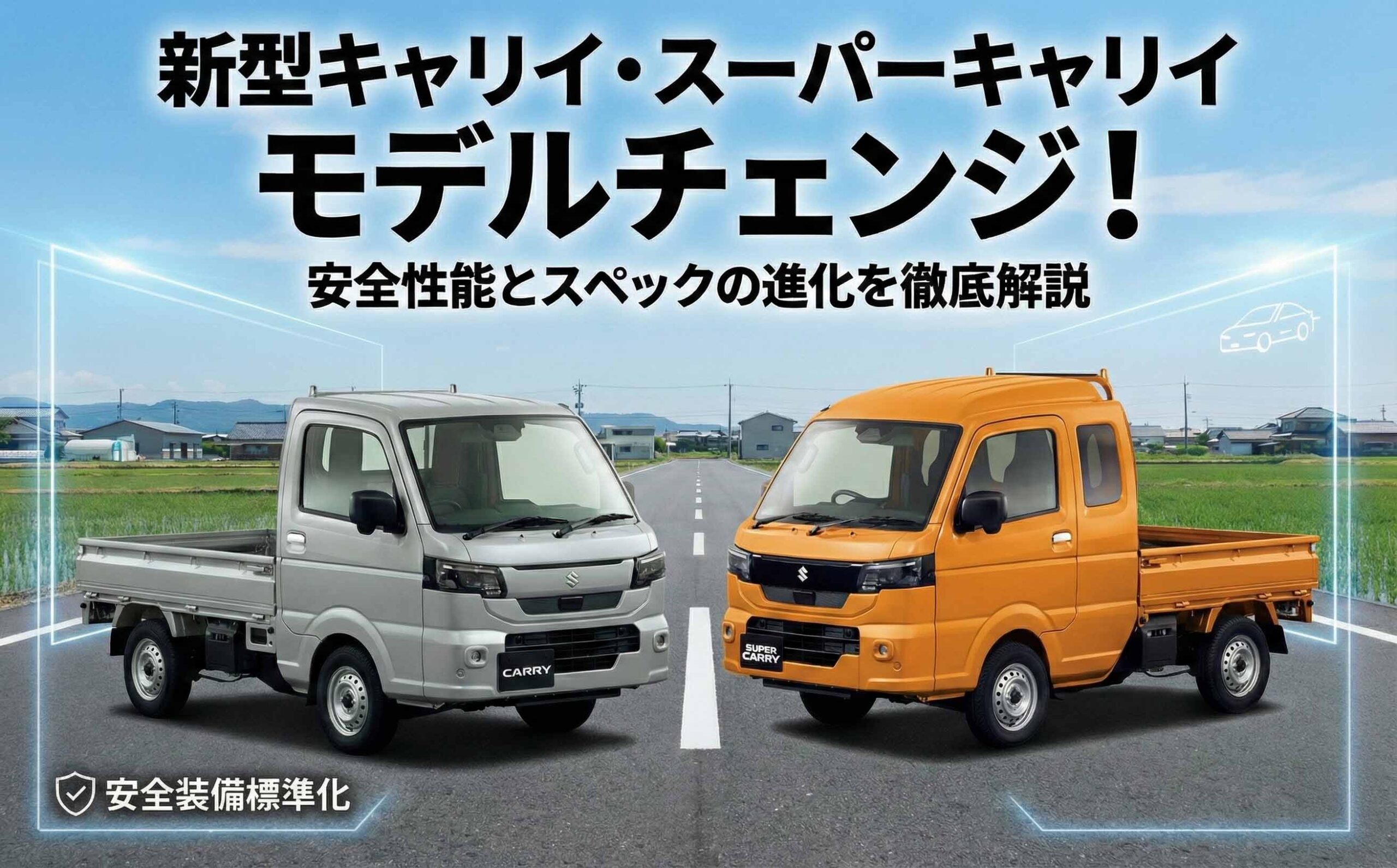 新型キャリイ・スーパーキャリイ モデルチェンジ！安全性能とスペック 