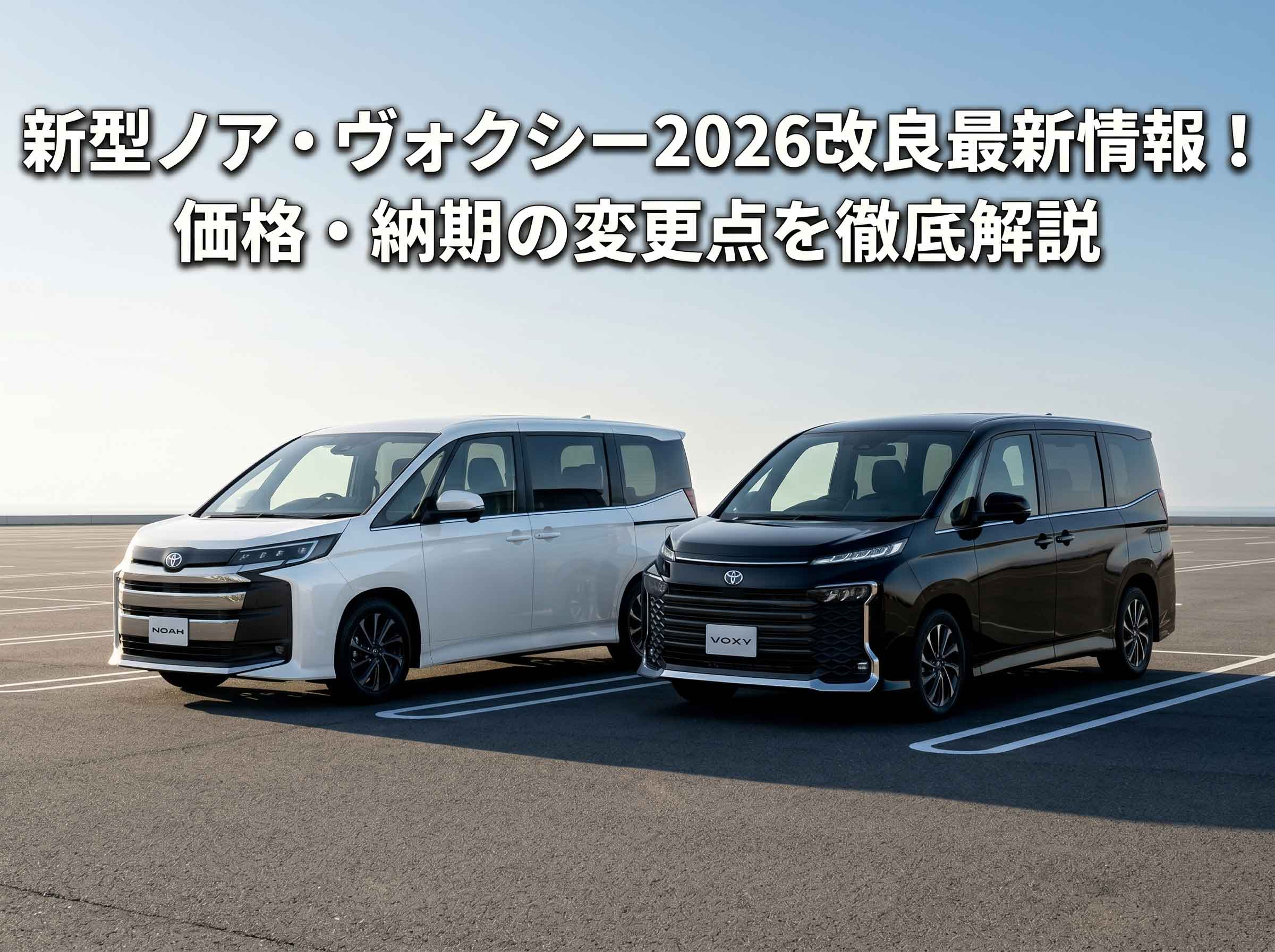 新型ノア・ヴォクシー2026改良最新情報！価格・納期の変更点を徹底解説